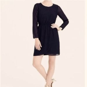 J. Crew black Swiss dot dress sz 0 *K